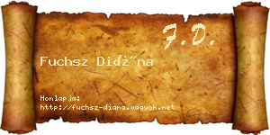 Fuchsz Diána névjegykártya